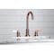 Fauceture FSC892NDLAC NuvoFusion Widespread Bathroom Faucet, Antique Copper FSC892NDLAC - alternate 5